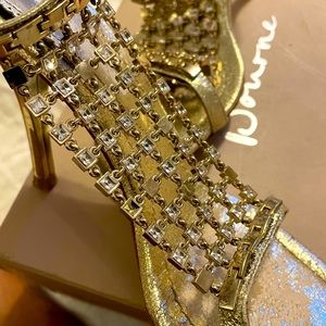 Bourne Rhinestone embellished high heel sandal